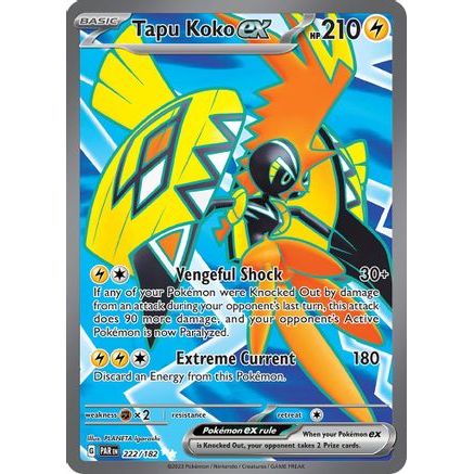 Tapu Koko ex - 222/182 222 - SV04 Paradox Rift Holofoil