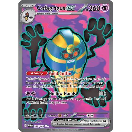 Cofagrigus ex - 224/182 224 - SV04 Paradox Rift Holofoil