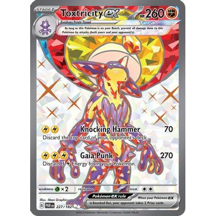 Toxtricity ex - 227/182 227 - SV04 Paradox Rift Holofoil