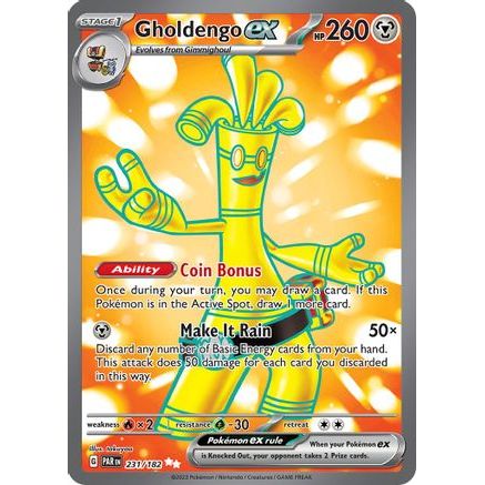 Gholdengo ex - 231/182 231 - SV04 Paradox Rift Holofoil