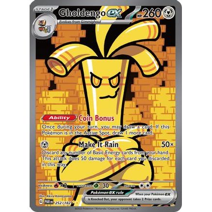 Gholdengo ex - 252/182 252 - SV04 Paradox Rift Holofoil