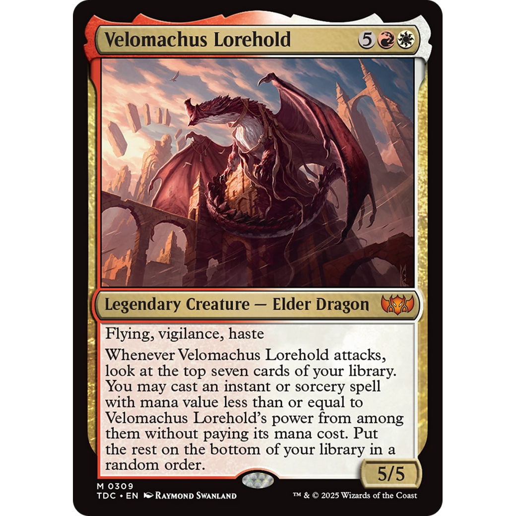 Velomachus Lorehold (TDC-309) - Commander: Tarkir: Dragonstorm