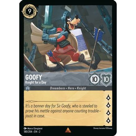 Goofy - Knight for a Day (180/204) - Rise of the Floodborn Cold Foil