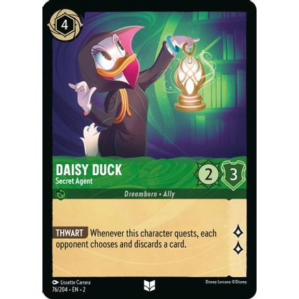 Daisy Duck - Secret Agent (76/204) - Rise of the Floodborn Cold Foil