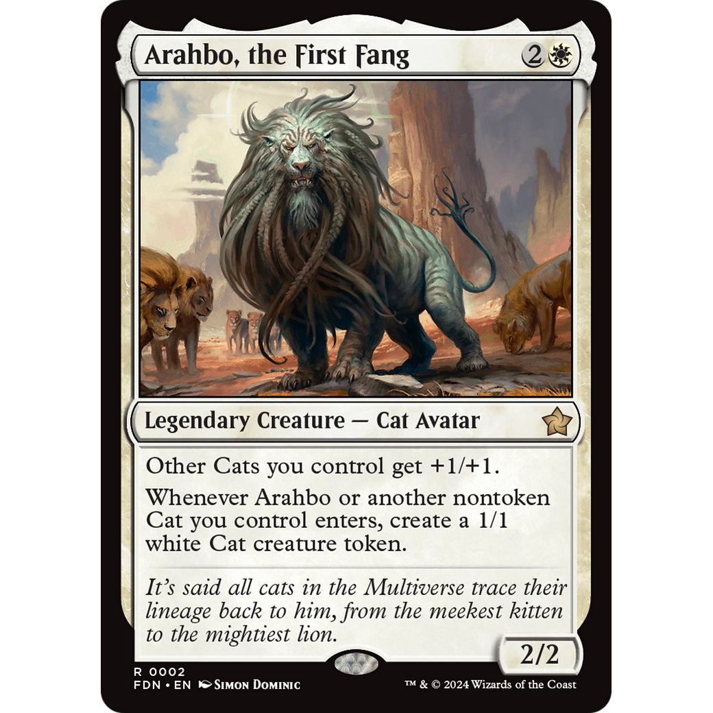 Arahbo, the First Fang (FDN-002) - Foundations Foil