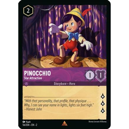 Pinocchio - Star Attraction (56/204) - Rise of the Floodborn Cold Foil