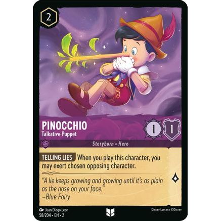Pinocchio - Talkative Puppet (58/204) - Rise of the Floodborn Cold Foil