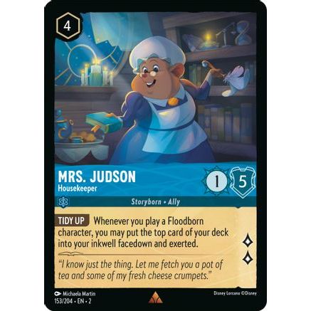Mrs. Judson - Housekeeper (153/204) - Rise of the Floodborn Cold Foil