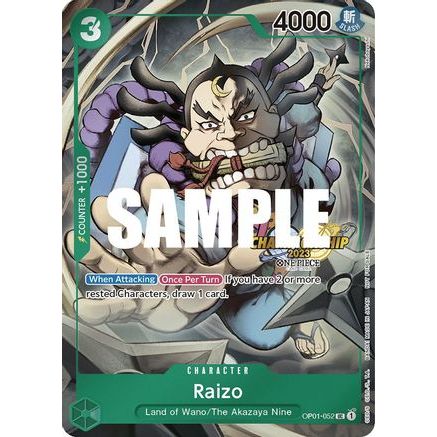 Raizo (CS 2023 Event Pack) (OP01-052) - One Piece Promotion Cards Foil