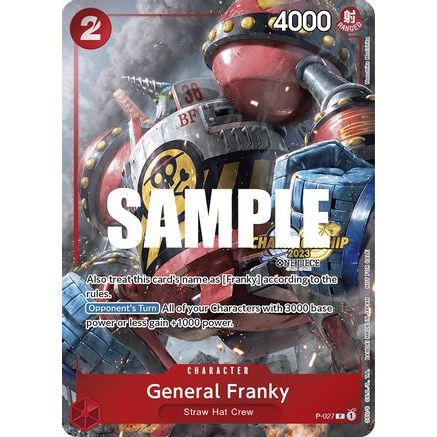 General Franky (CS 2023 Event Pack) (P-027) - One Piece Promotion Cards Foil