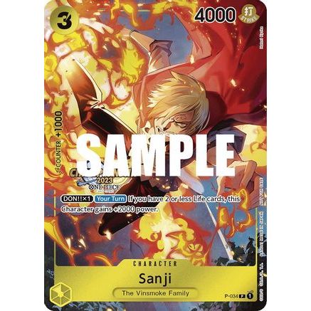 Sanji (CS 2023 Event Pack) (P-034) - One Piece Promotion Cards Foil