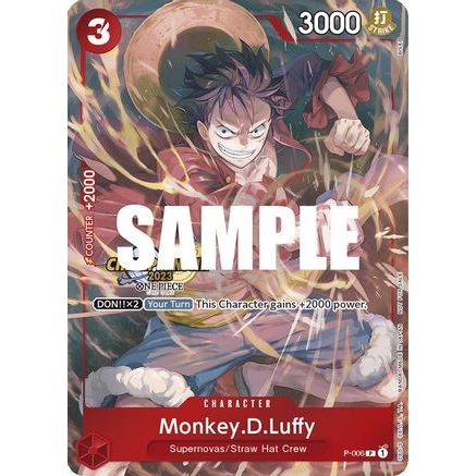 Monkey.D.Luffy (006) (CS 2023 Celebration Pack) (P-006) - One Piece Promotion Cards Foil