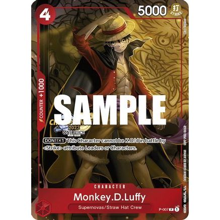 Monkey.D.Luffy (007) (CS 2023 Celebration Pack) (P-007) - One Piece Promotion Cards Foil