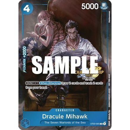 Dracule Mihawk (CS 2023 Celebration Pack) (ST03-005) - One Piece Promotion Cards Foil