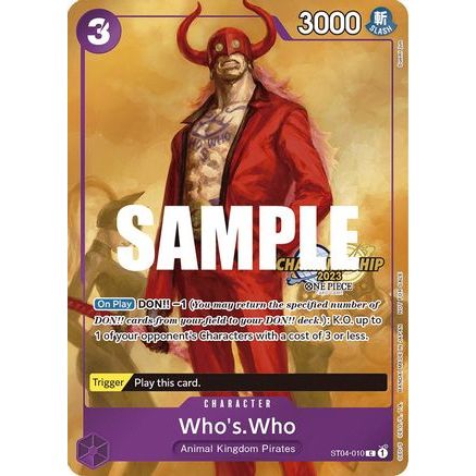 Who's.Who (CS 2023 Celebration Pack) (ST04-010) - One Piece Promotion Cards Foil