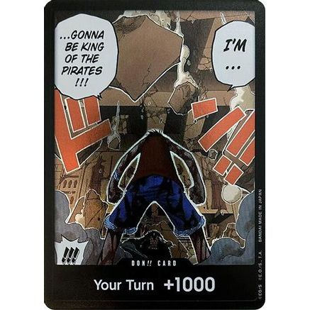 DON!! Card (Luffy vs. Crocodile) (Devil Fruits Collection Vol. 1) - One Piece Promotion Cards Foil