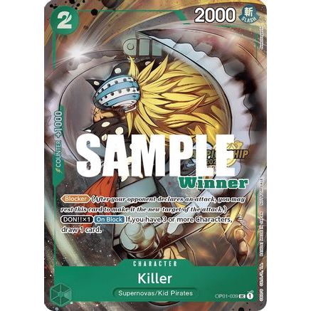 Killer (CS 2023 Top Players Pack) [Winner] (OP01-039) - One Piece Promotion Cards