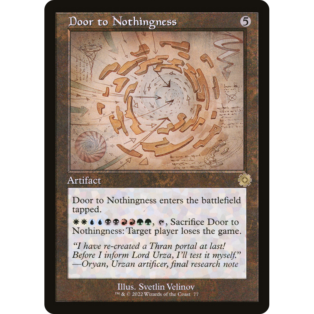 Door to Nothingness (Schematic) (BRR-077) - The Brothers' War Retro Artifacts