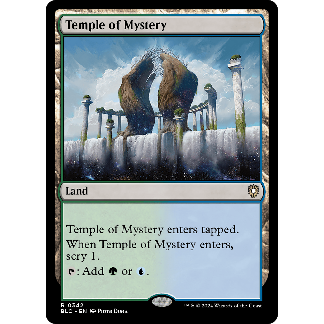 Temple of Mystery (BLC-342) - Bloomburrow Commander