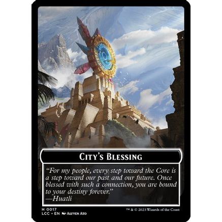City's Blessing // Vampire (0004) Double-Sided Token (LCC-17 // 4) - Commander: The Lost Caverns of Ixalan