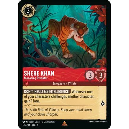 Shere Khan - Menacing Predator (126/204) - Rise of the Floodborn Cold Foil