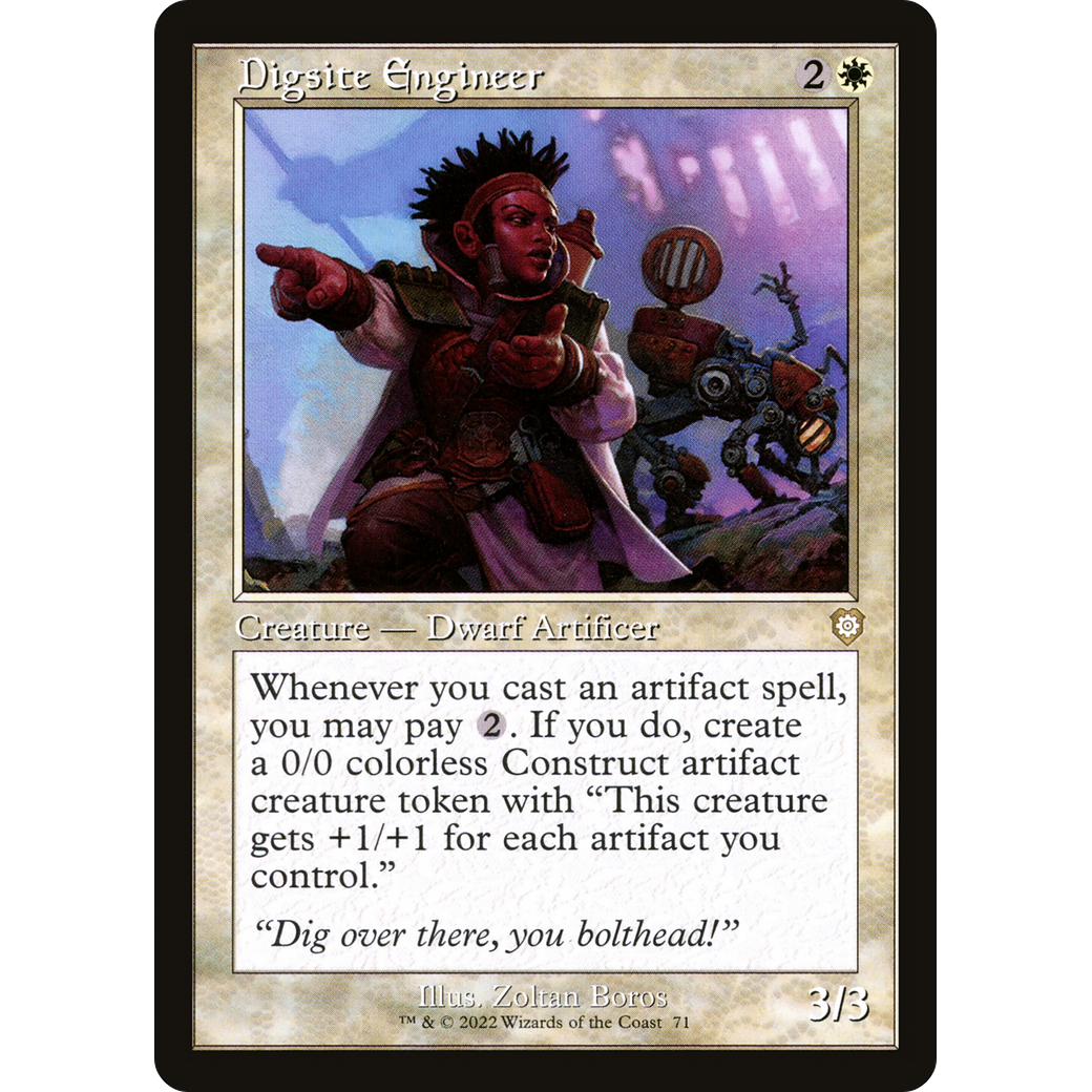 Digsite Engineer (Retro Frame) (BRC-071) - The Brothers' War Commander