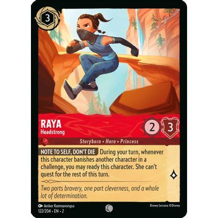 Raya - Headstrong (122/204) - Rise of the Floodborn Cold Foil
