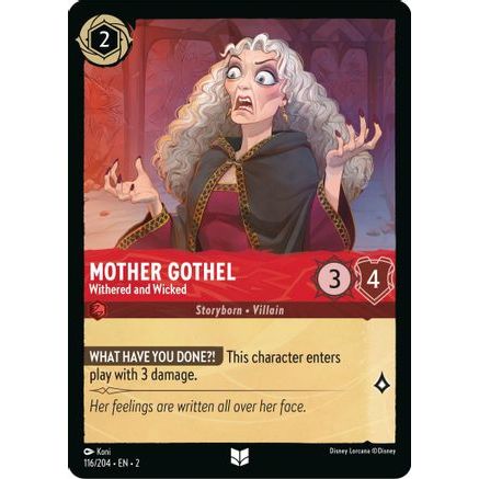 Mother Gothel - Withered and Wicked (116/204) - Rise of the Floodborn Cold Foil