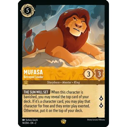 Mufasa - Betrayed Leader (14/204) - Rise of the Floodborn Cold Foil