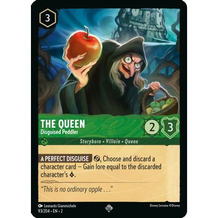 The Queen - Disguised Peddler (93/204) - Rise of the Floodborn Cold Foil