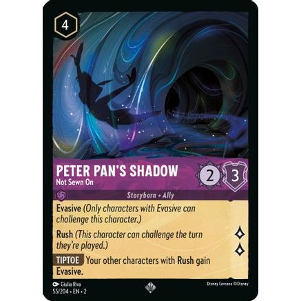 Peter Pan's Shadow - Not Sewn On (55/204) - Rise of the Floodborn Cold Foil