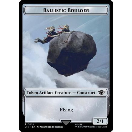 Ballistic Boulder // Food (0024) Double-Sided Token (Surge Foil) (LTR-21 // 24) - The Lord of the Rings: Tales of Middle-earth Foil