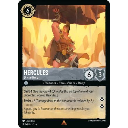 Hercules - Divine Hero (181/204) - Rise of the Floodborn Cold Foil