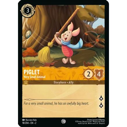 Piglet - Very Small Animal (18/204) - Rise of the Floodborn Cold Foil