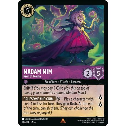 Madam Mim - Rival of Merlin (48/204) - Rise of the Floodborn Cold Foil