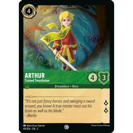 Arthur - Trained Swordsman (69/204) - Rise of the Floodborn Cold Foil