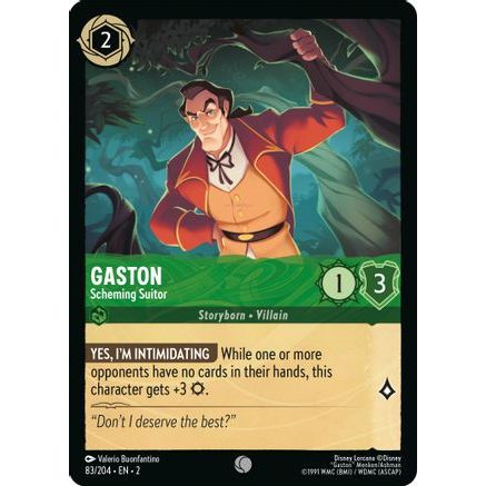 Gaston - Scheming Suitor (83/204) - Rise of the Floodborn Cold Foil