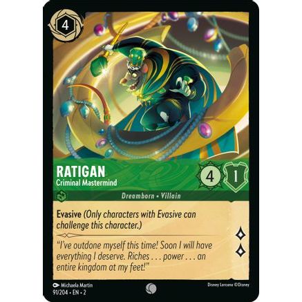 Ratigan - Criminal Mastermind (91/204) - Rise of the Floodborn Cold Foil