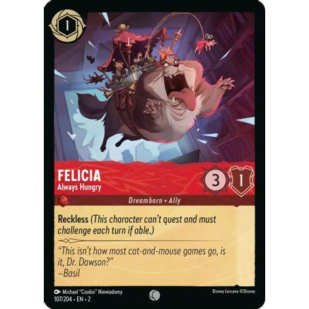 Felicia - Always Hungry (107/204) - Rise of the Floodborn Cold Foil