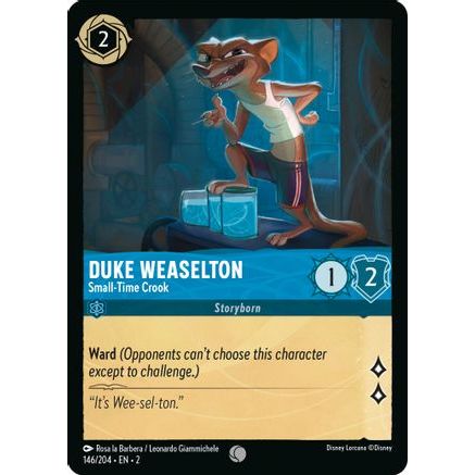 Duke Weaselton - Small-Time Crook (146/204) - Rise of the Floodborn Cold Foil
