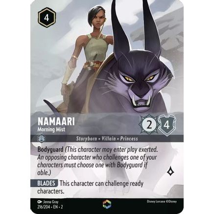 Namaari - Morning Mist (Enchanted) (216/204) - Rise of the Floodborn Holofoil