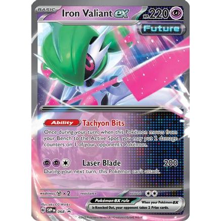 Iron Valiant ex - 068 68 - SV Scarlet & Violet Promo Cards Holofoil