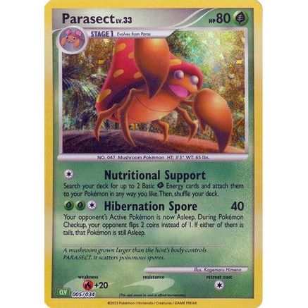 Parasect 5 - Trading Card Game Classic Holofoil
