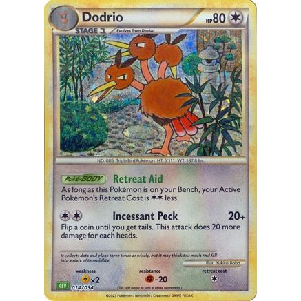 Dodrio 14 - Trading Card Game Classic Holofoil