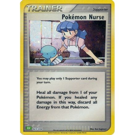 Pokemon Nurse 23 - Trading Card Game Classic Holofoil