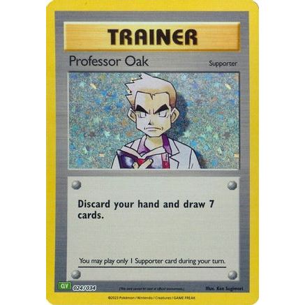 Professor Oak (CLV) 24 - Trading Card Game Classic Holofoil