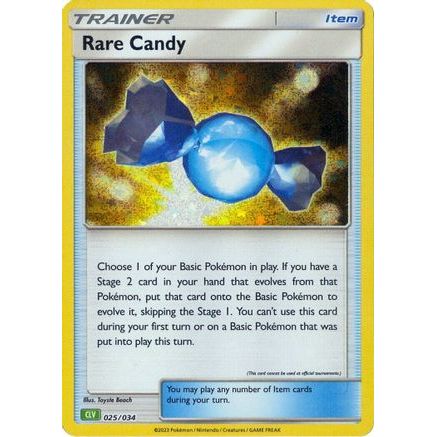 Rare Candy (CLV) 25 - Trading Card Game Classic Holofoil
