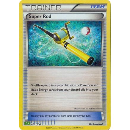 Super Rod (CLV) 28 - Trading Card Game Classic Holofoil