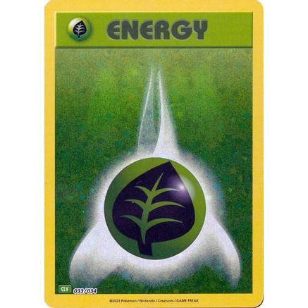 Basic Grass Energy 33 - Trading Card Game Classic Holofoil