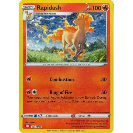 Rapidash 5 - Trading Card Game Classic Holofoil